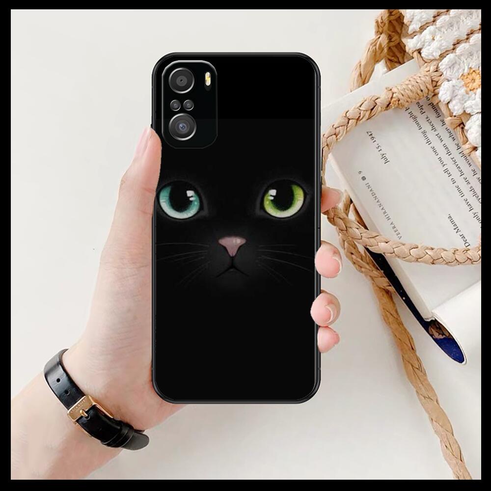 Cat Cartoon female Phone Case For xiaomi redmi 11 Lite pro Ultra 10 9 8 MIX  4 FOLD 10T Black Cover Silicone Back Prett | AliExpress