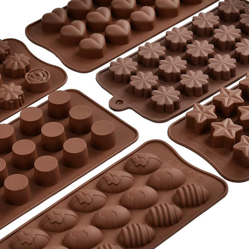 Moules En Silicone Pour Chocolat - Lot De 2 (mini Gaufre Et Tablette), Antiadhésif, Réutilisable | Pour Bonbons, Glaçons, Pâtisserie