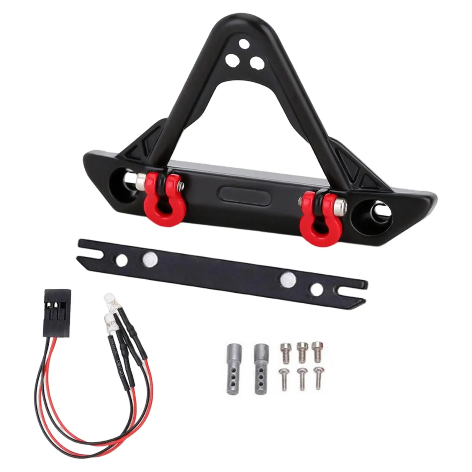  Front Bumper 1:24 W/ LED Lights for Axial SCX24 RC Crawler Car RC Car