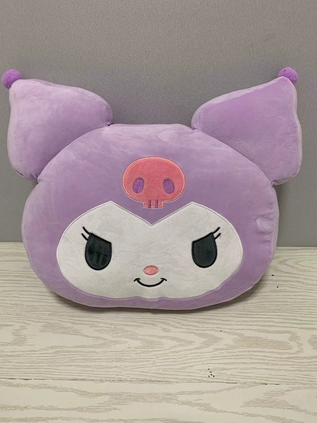 Kawaii Sanrio Kuromi плюшевые игрушки подушка мультяшная Мягкая кукла  диванная подушка Милая фиолетовая Kuromi плюшевая подушка подарок на день  рождения для девочек | AliExpress