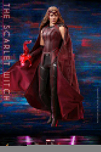 1/6 Scale Scarlet Witch Tights Red Cloak Combat Suit Clothes Set