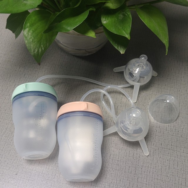 EasyJug | Hands-Free Breast feeding Water Bottle with Long Straw