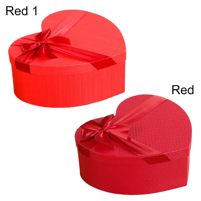 1/3/Pcs scatole di fiori di caramelle a forma di cuore rosso Set confezione  regalo scatola di cartone scatola regalo per confezioni regalo fiorista -  AliExpress