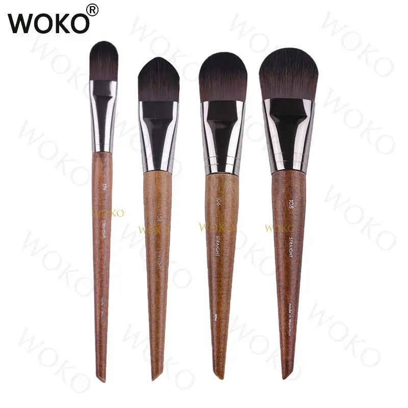 Best of M108 106 Flat Foundation Brush BB Cream Blender Concealer Foundation Liquid Brush Large Foundation Brush Cream Makeup Tools Reviews & Tips - Image 2