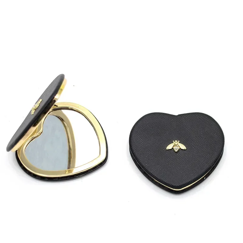 Best of 1Pcs Handheld Mini Heart Double-Sided Travel Folding Vanity Mirror Portable Makeup Mirror Compact Cosmetic Hand Mirrors Pocket Reviews & Tips