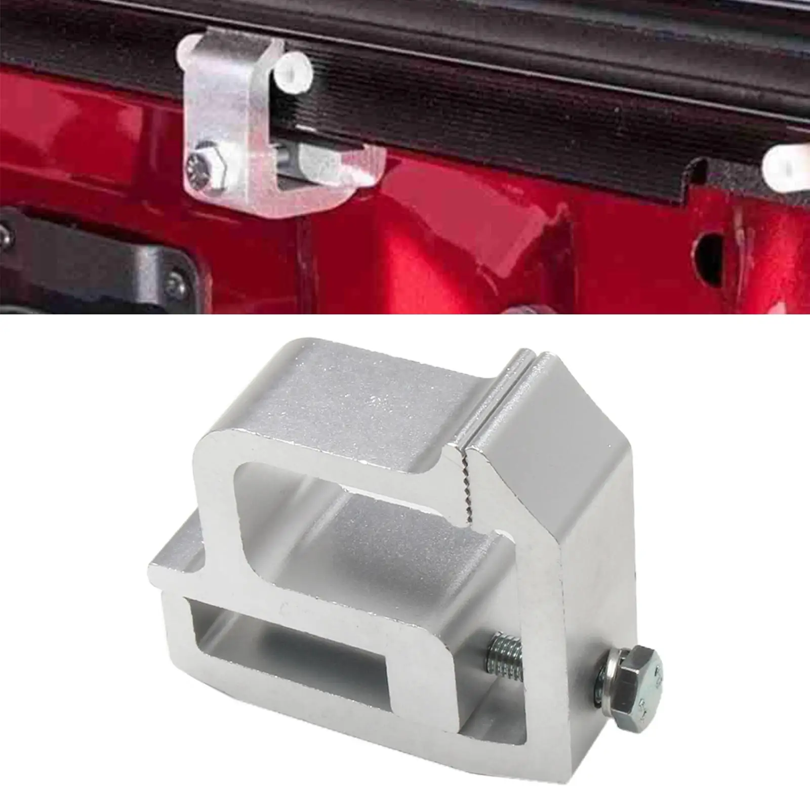 Universal Mounting Clamps  Aluminum Truck Topper Clamp Fit for Truck Topper Camper Shell Truck Canopy Bracket Silver