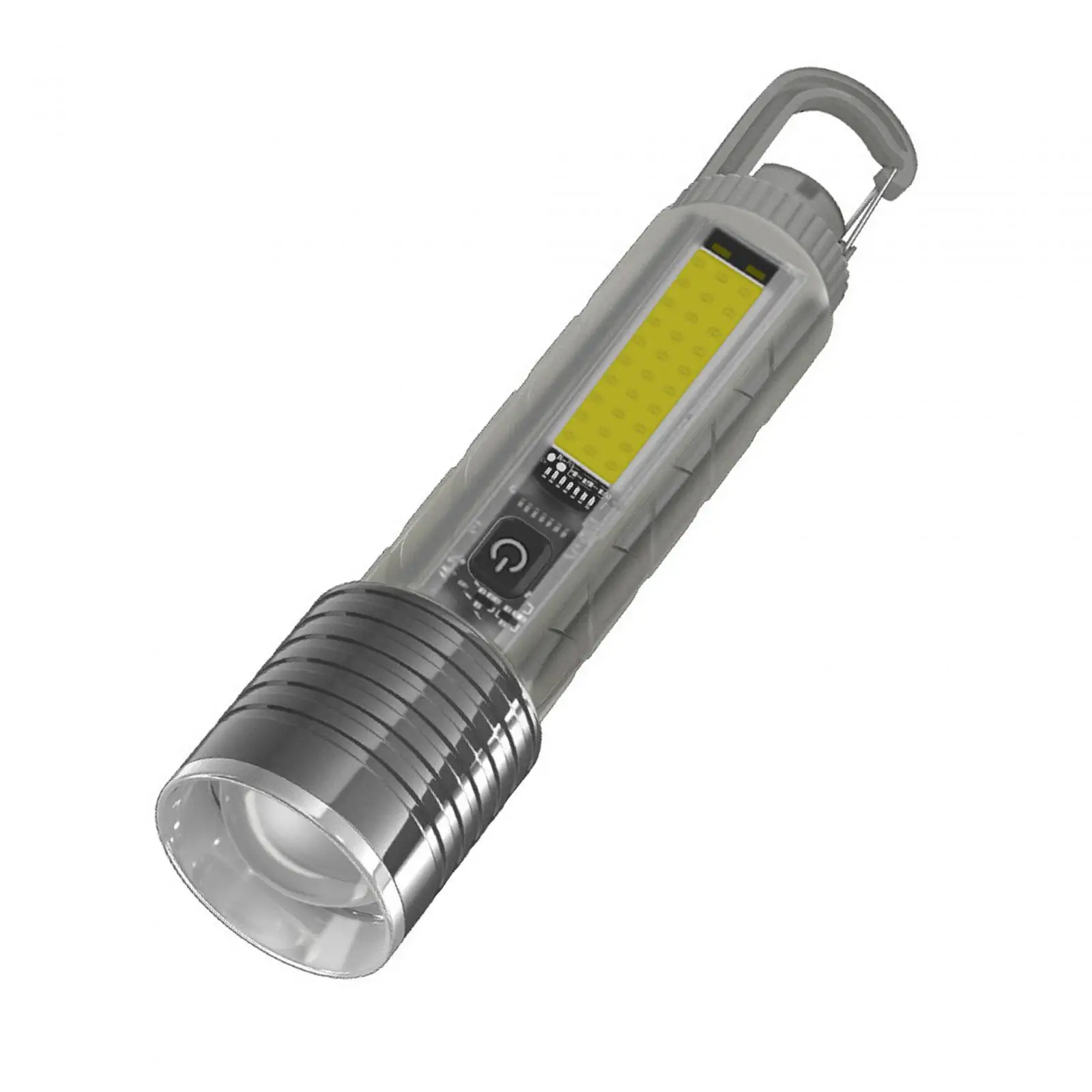 LED Flashlight COB Portable Outdoor Adjustable Lightweight Torch for Running Walking Hiking Auto Maintenance Camping