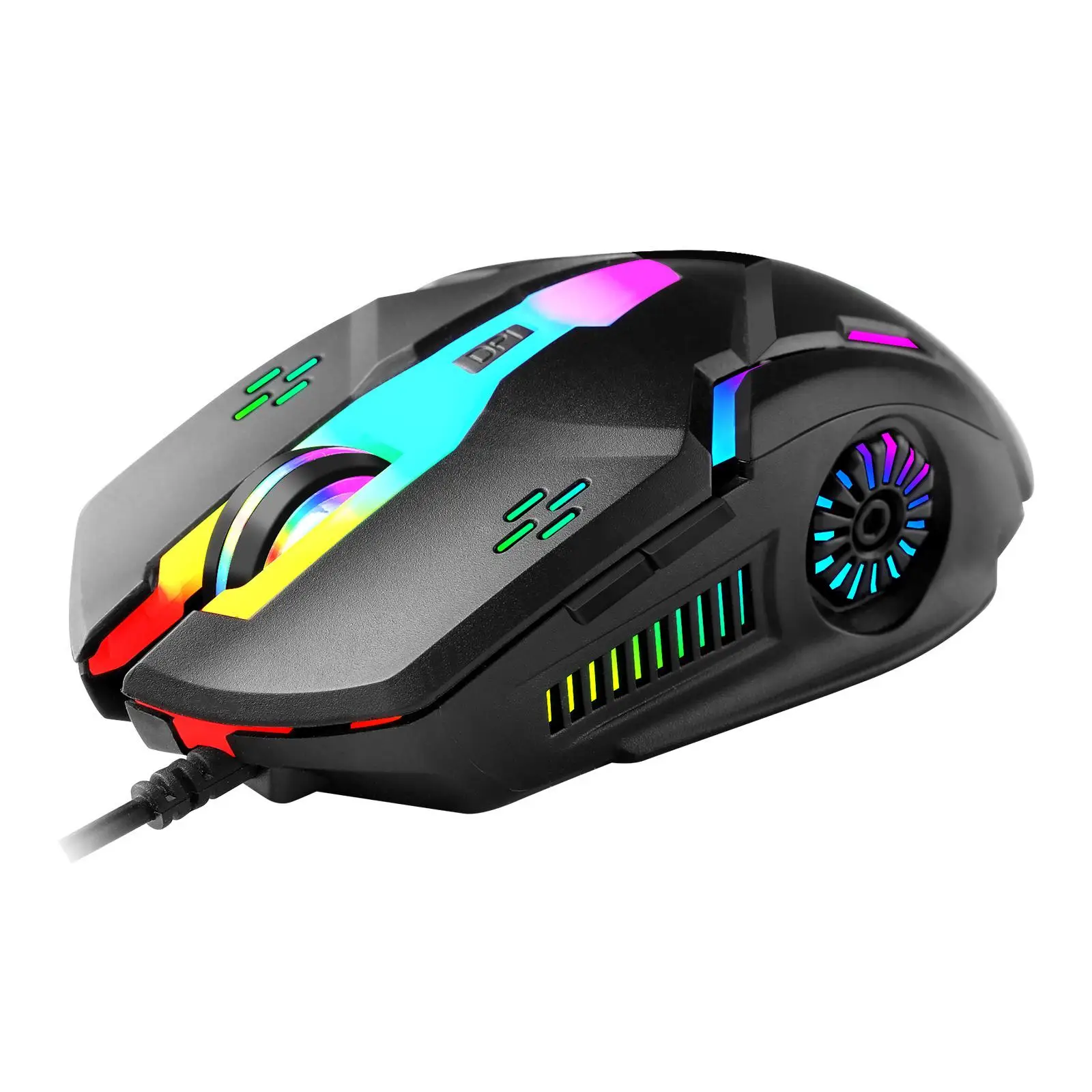 Gaming Mouse Wired RGB Backlit Backlight Breathing Light Universal USB Wired Mice for Laptop PC Work Computer Office Gamer