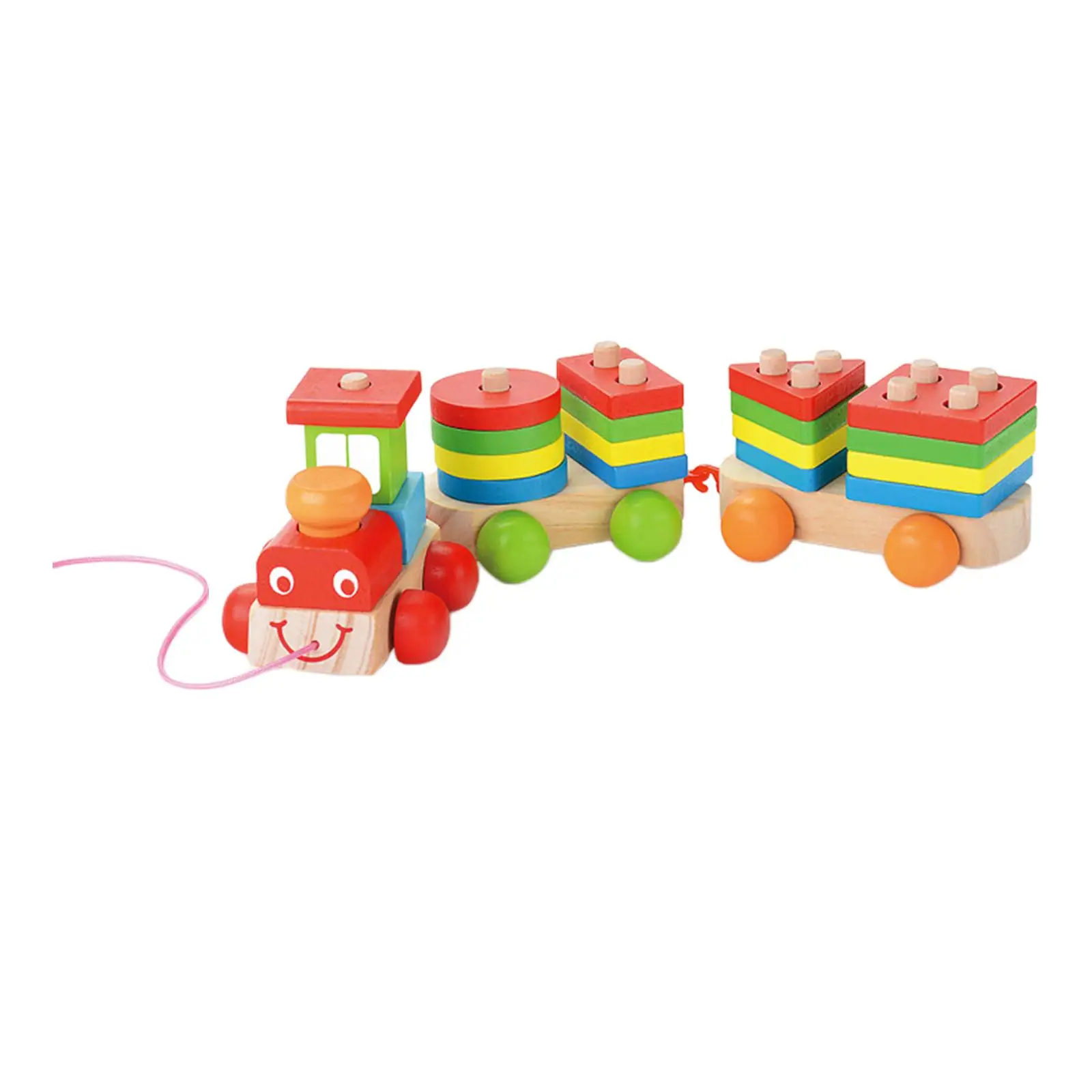 Wooden Matching Toy Developmental Toy Intelligence Toy Matching Puzzle Stacker for Preschool Kids Boy Girls Children Gift