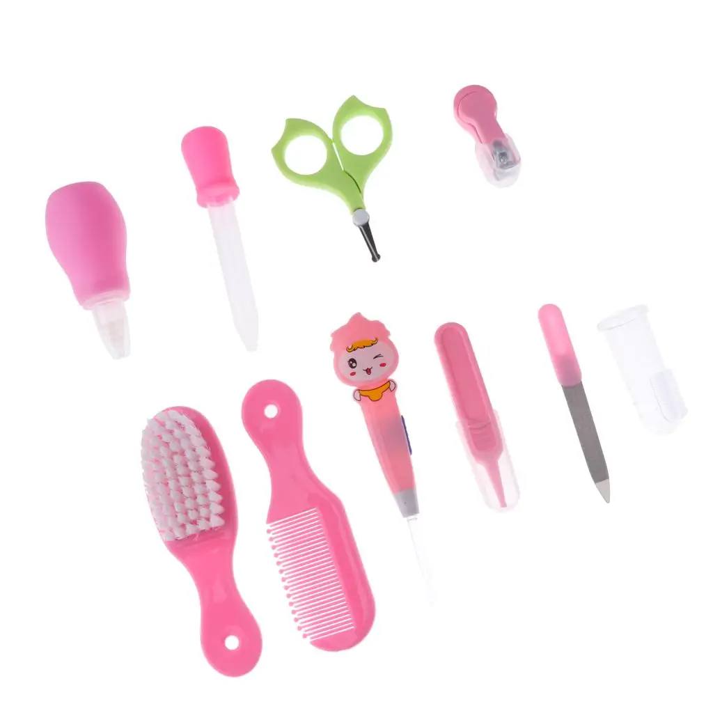 10 Pieces Baby Toe Nail Scissor Grooming Kids Scissors Comb Brush Suit