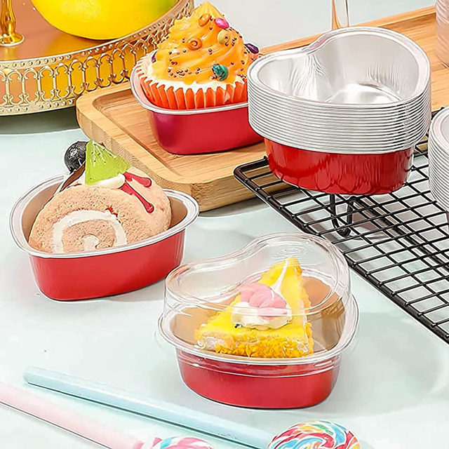 Round Aluminum Pans Cake Containers Lids Aluminum Bbq Foil Tray Sheet Cake Pan  Lid Tin Foil Pan Meat Pot Mini Baking Pot - AliExpress