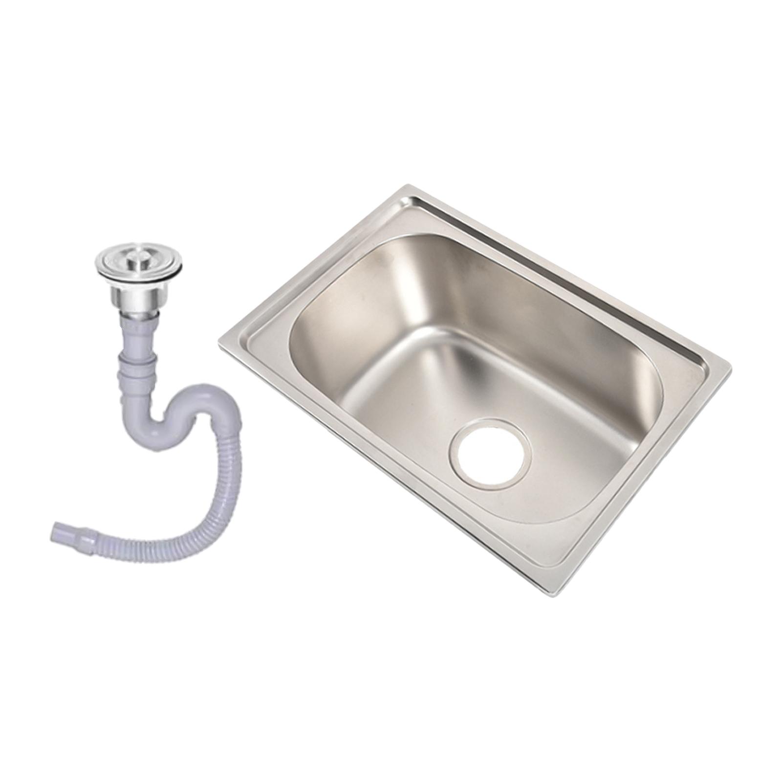 Stainless Steel Kitchen Sink Washing and Food Prep Easily Clean Durable Washing