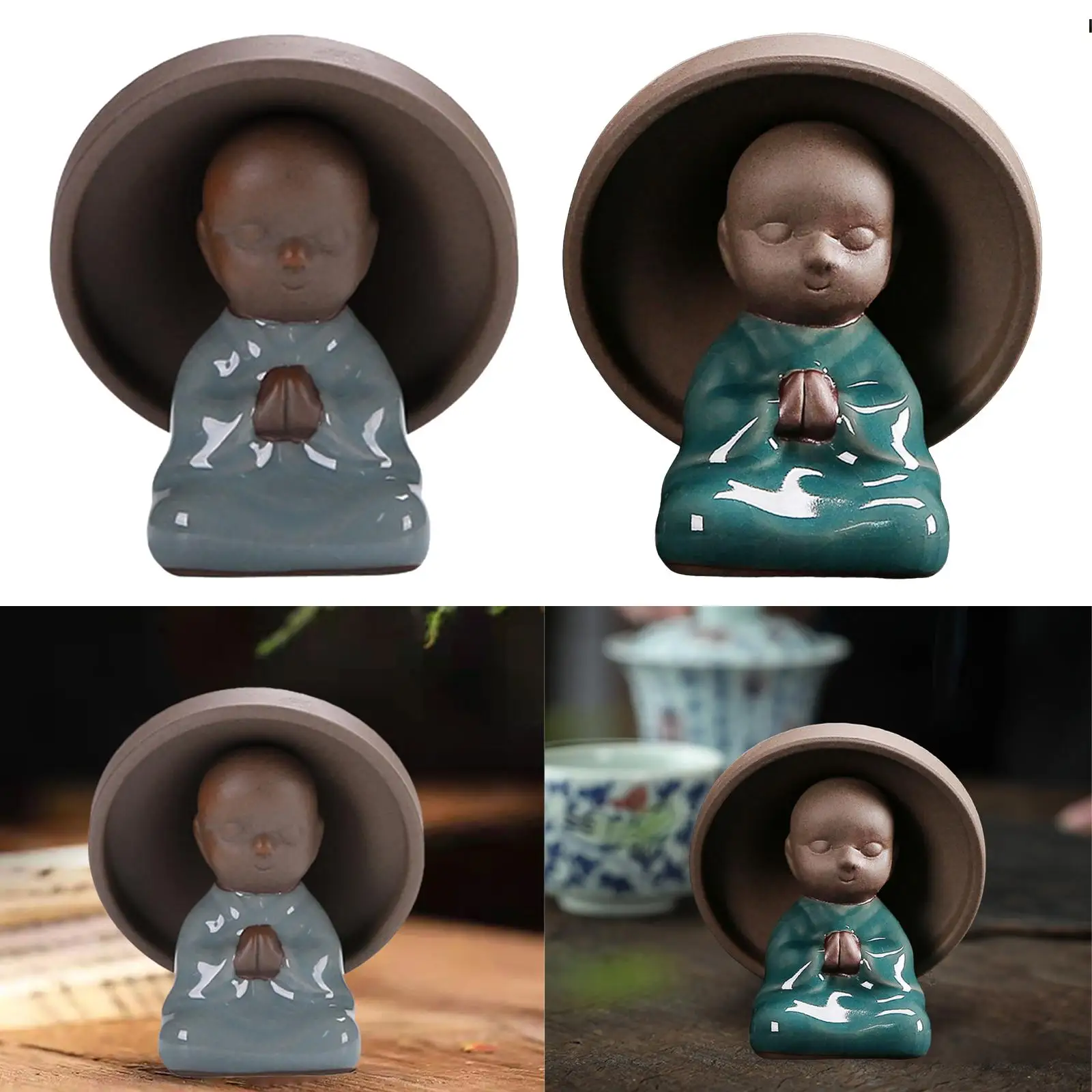 Monk Figures Tea Filter Porcelain Strainer Tea Strainers Tea Filtration Decor for Cafe Shop Gifts