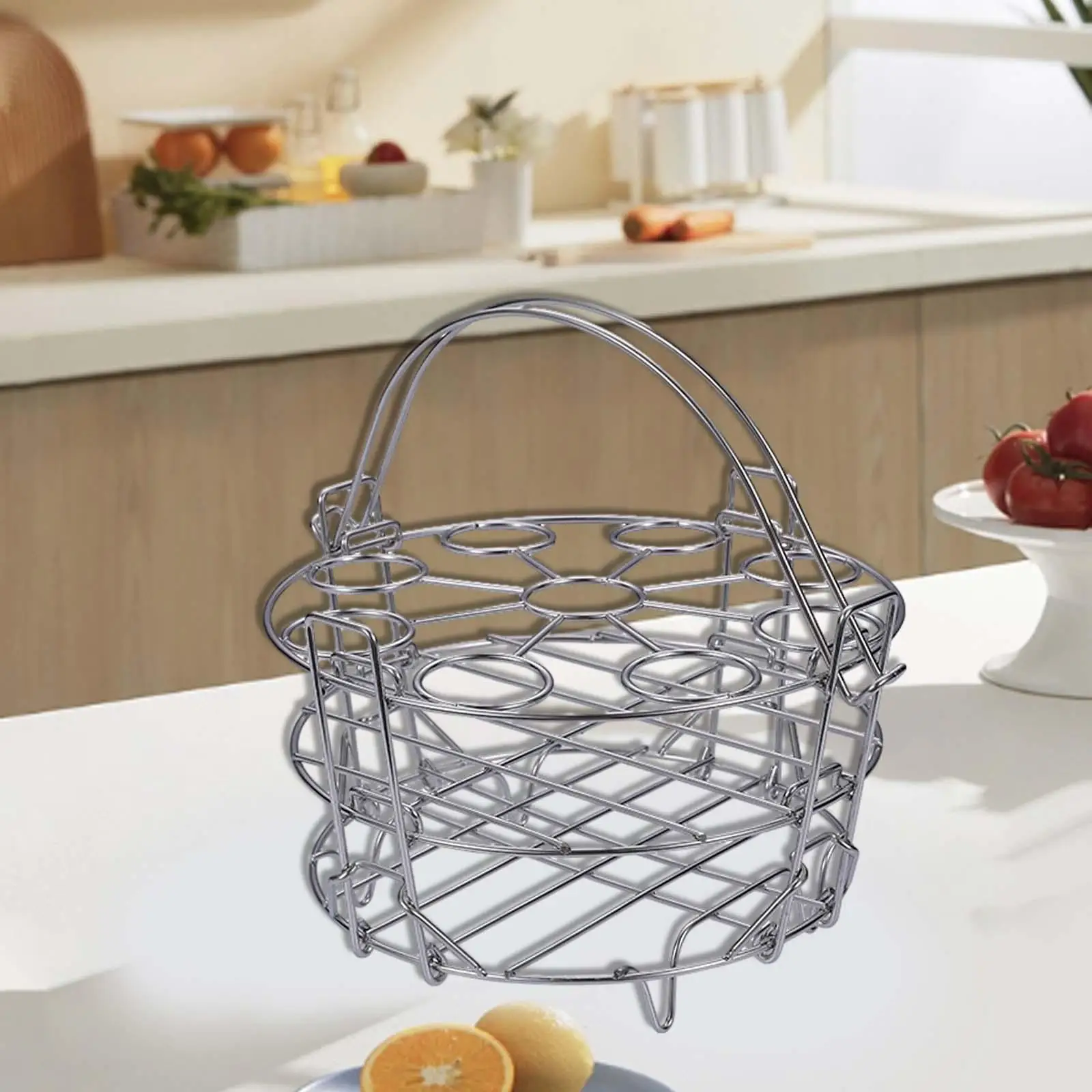 Steamer Basket Detachable 304 Stainless Steel Multifunctional Steaming Rack Stand for Kitchen Pan Cooker Pots Cooking