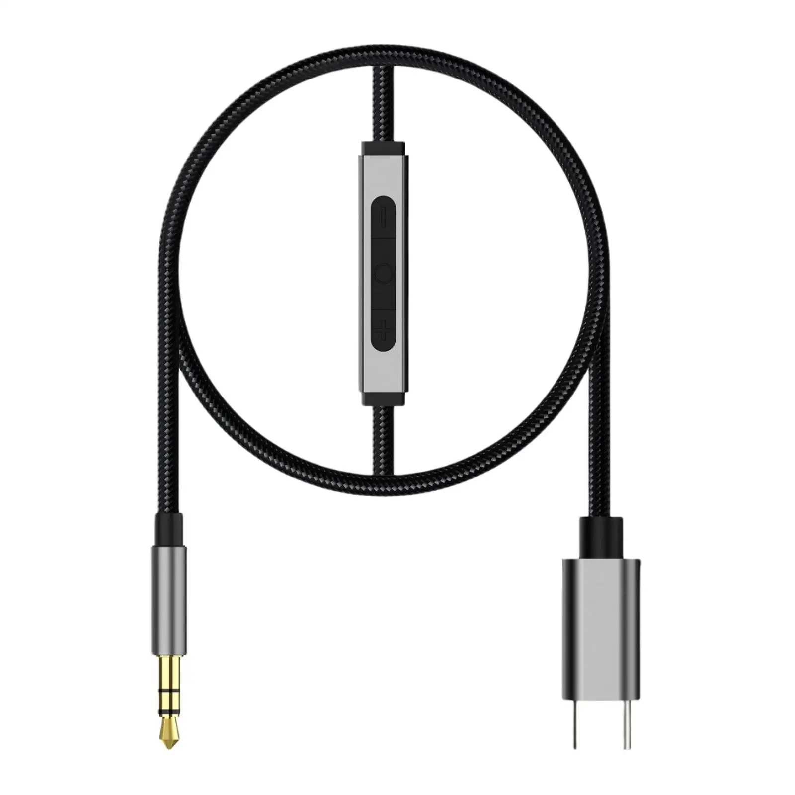 USB C to 3.5mm Audio AUX Cable Dongle Cable Cord Extension Stereo DAC Chip Type C Adapter to 3.5mm Headphone Cable for PC Laptop