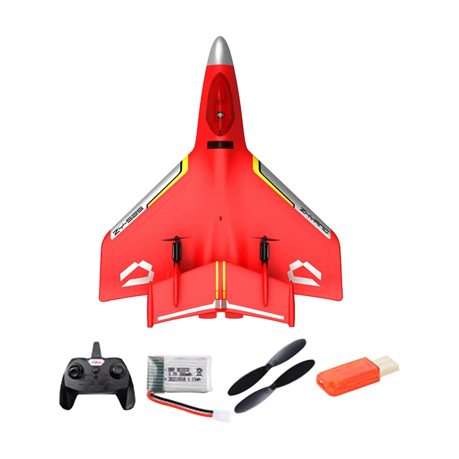 Hobby RC Airplane with LED Lights Plane Model Fixed Wing RC Fighter for Holiday Present Xmas Gifts Girls Boys Beginner Adults