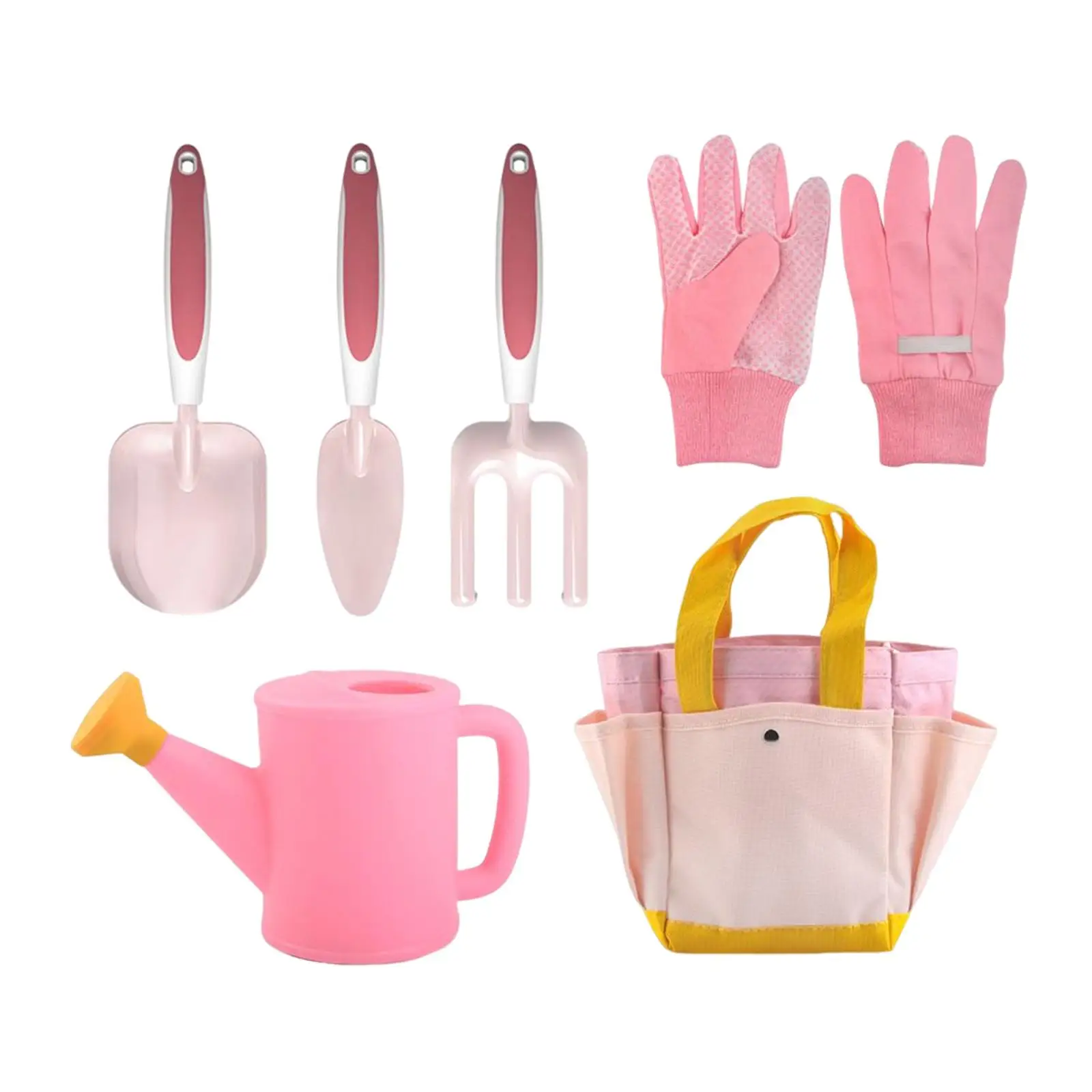 Children Garden Tool Set for Girl Lightweight Compact Size Accessories Great for Parent and Child Relationships Portable Sturdy