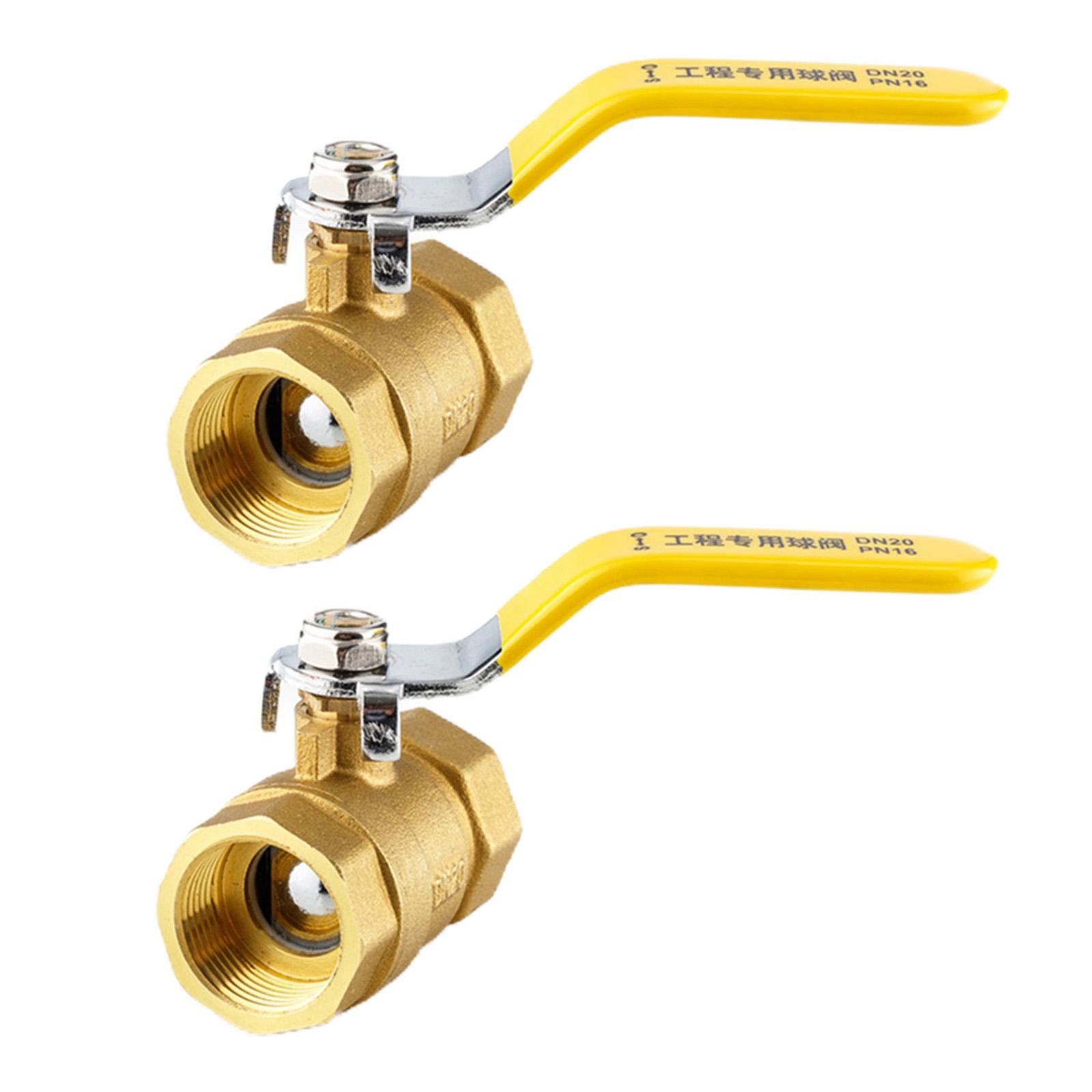 Shutoff Brass Ball Valve Dual Direction Heavy Duty Connector Switch for Plumbing Pumps