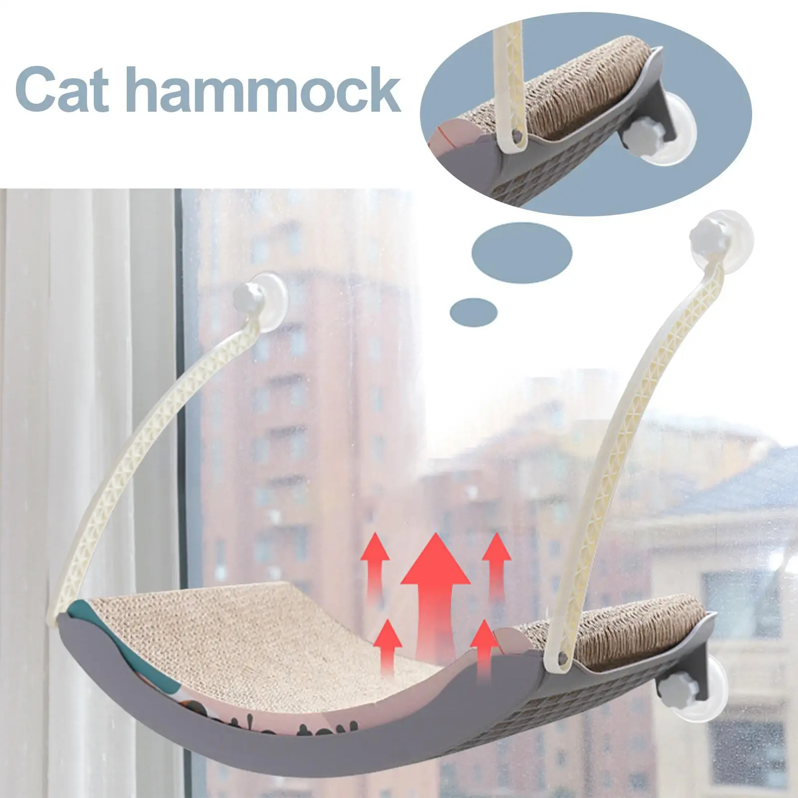 Cat Hammock Cute Hanging Beds Comfortable Sunny Seat Window Mount Pet product Soft Pet Shelf Supplies Detachable