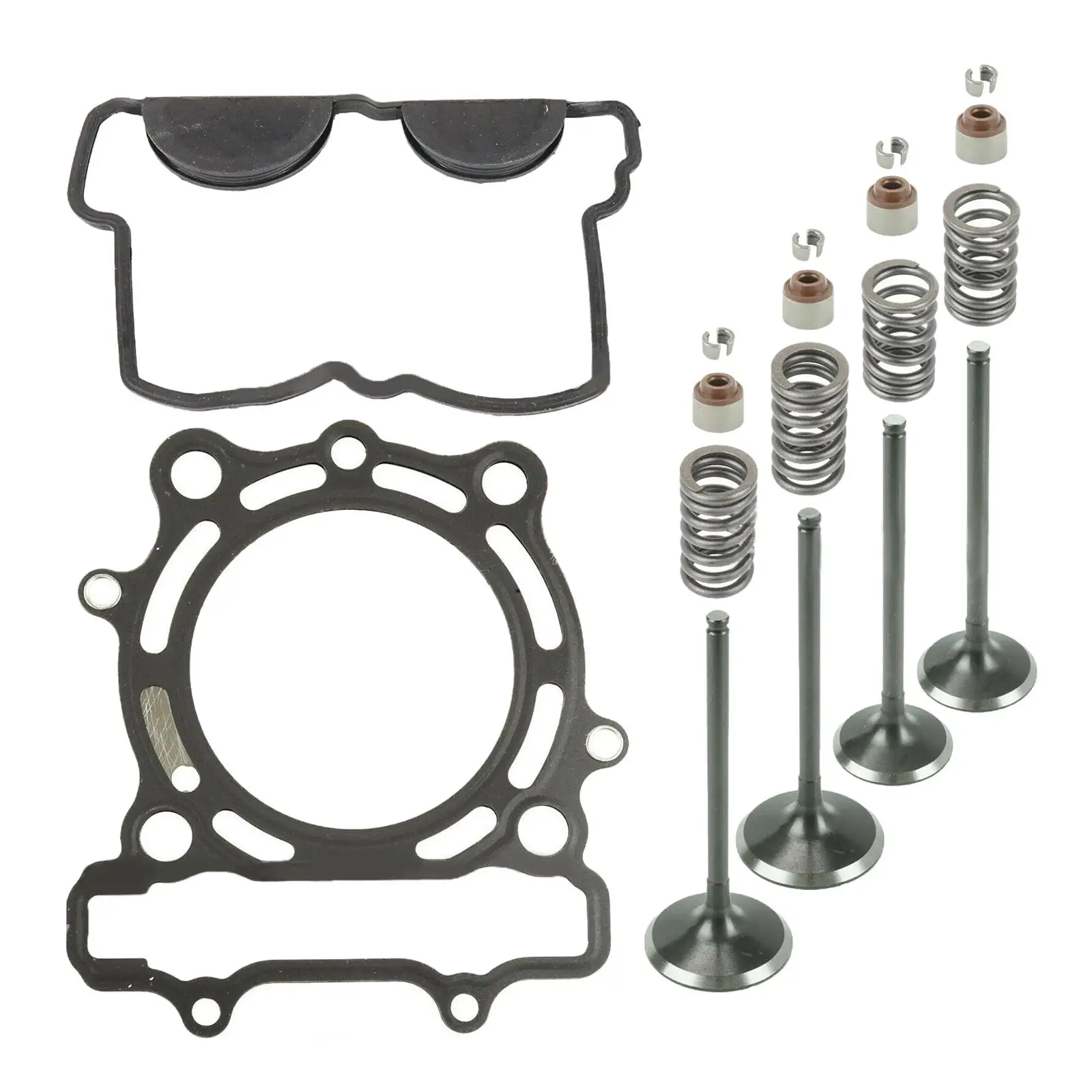 Motorcycle Cylinder Intake Exhaust Gasket Valve Kit Accessories Engine Parts Fit for Kawasaki KX250F Kxf250 KX 250F 09-16