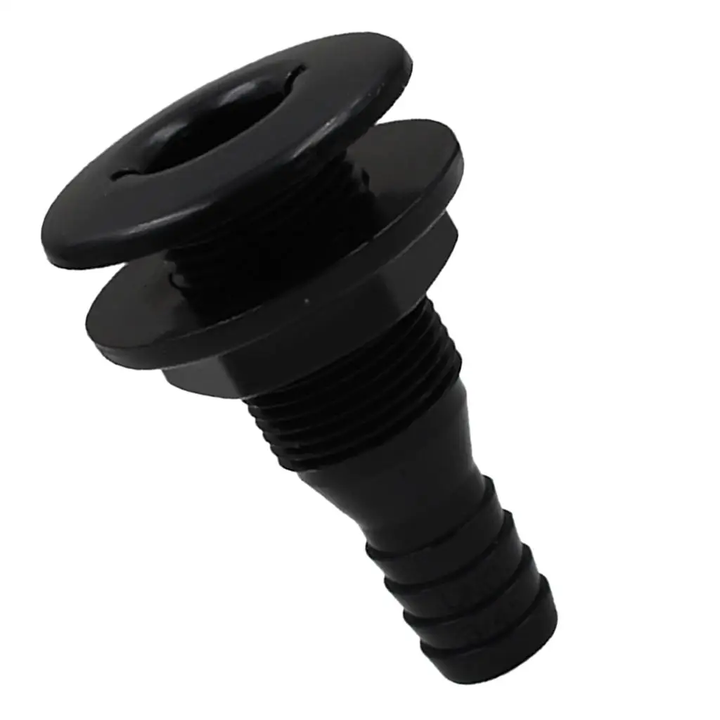 3/4`` Black ABS Boat Thru-Hull Fittings Replacement Bilge Pump Hose Fitting