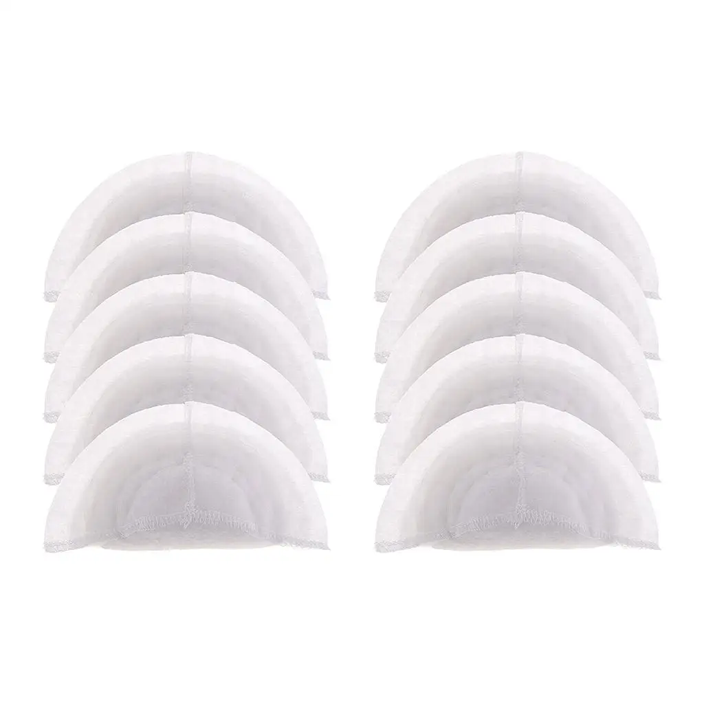 5 Pairs of  Shoulder Pads Made of Cotton for Sewing on Clothes