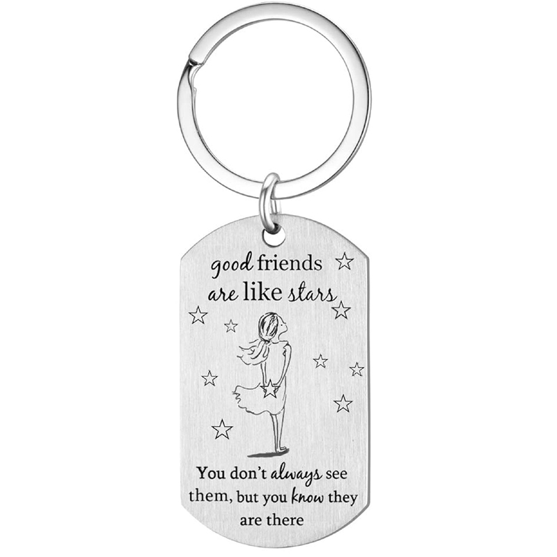 Gute Freunde Bestie Geburtstag Geschenke für Sie Keychain-Weihnachten Freundschaft Präsentieren Idee für Schwester Coworker Mitbewohner BFF – Detail 1
