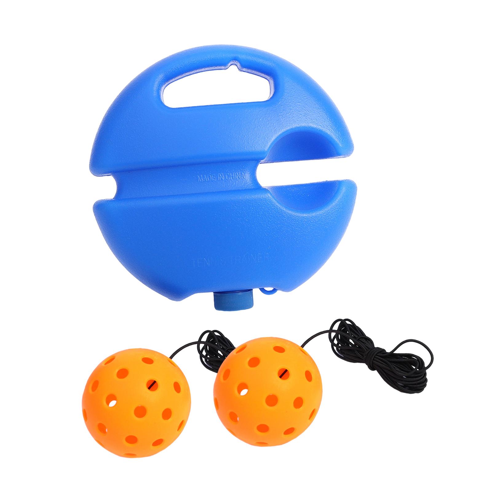 Pickleball Trainer Pickleball Training Tool Partner Sparring Device Baseboard with 40 Holes Pickleball Ball Rope for Beginner