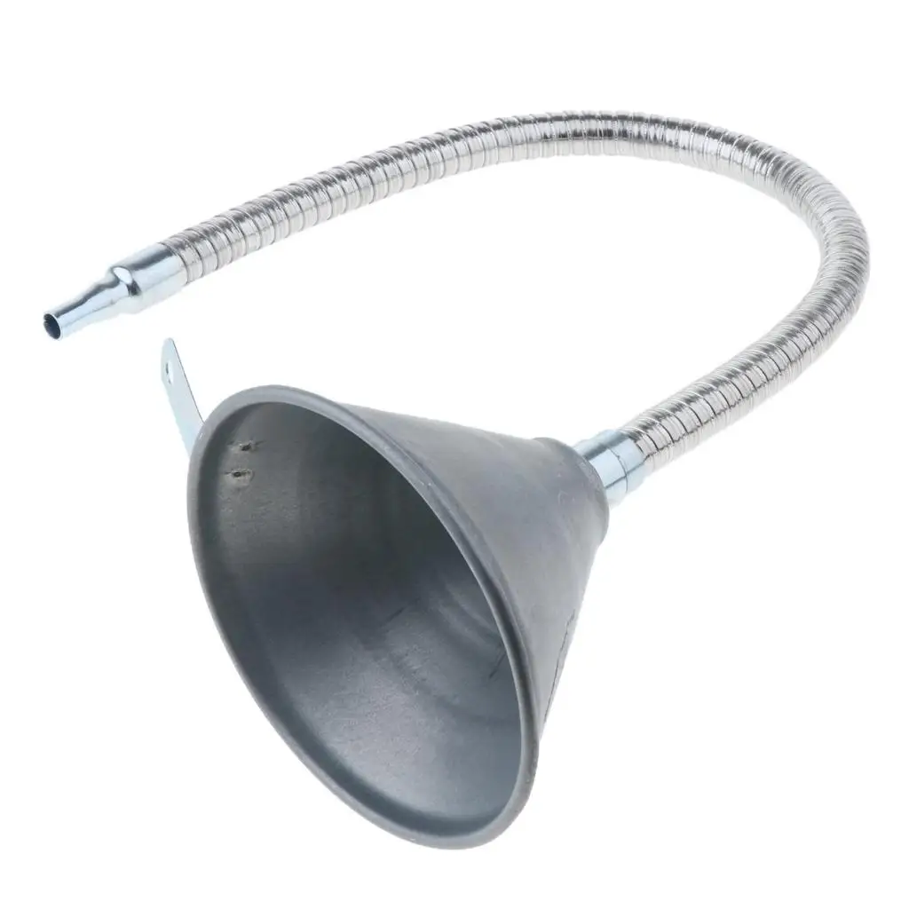 All-Purpose Metal Wide Neck Wide Spout Funnel for Engine Oil, Transmission Fluid, Power Steering Fluid, and More