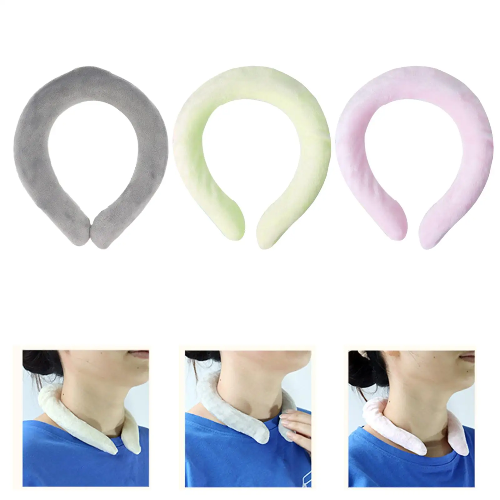 Neck Heat Ring Wearable Hot Pack Hands Free Portable Neck Wrap for Winter Microwavable Reusable Neck Warm Ring Neck Warmer