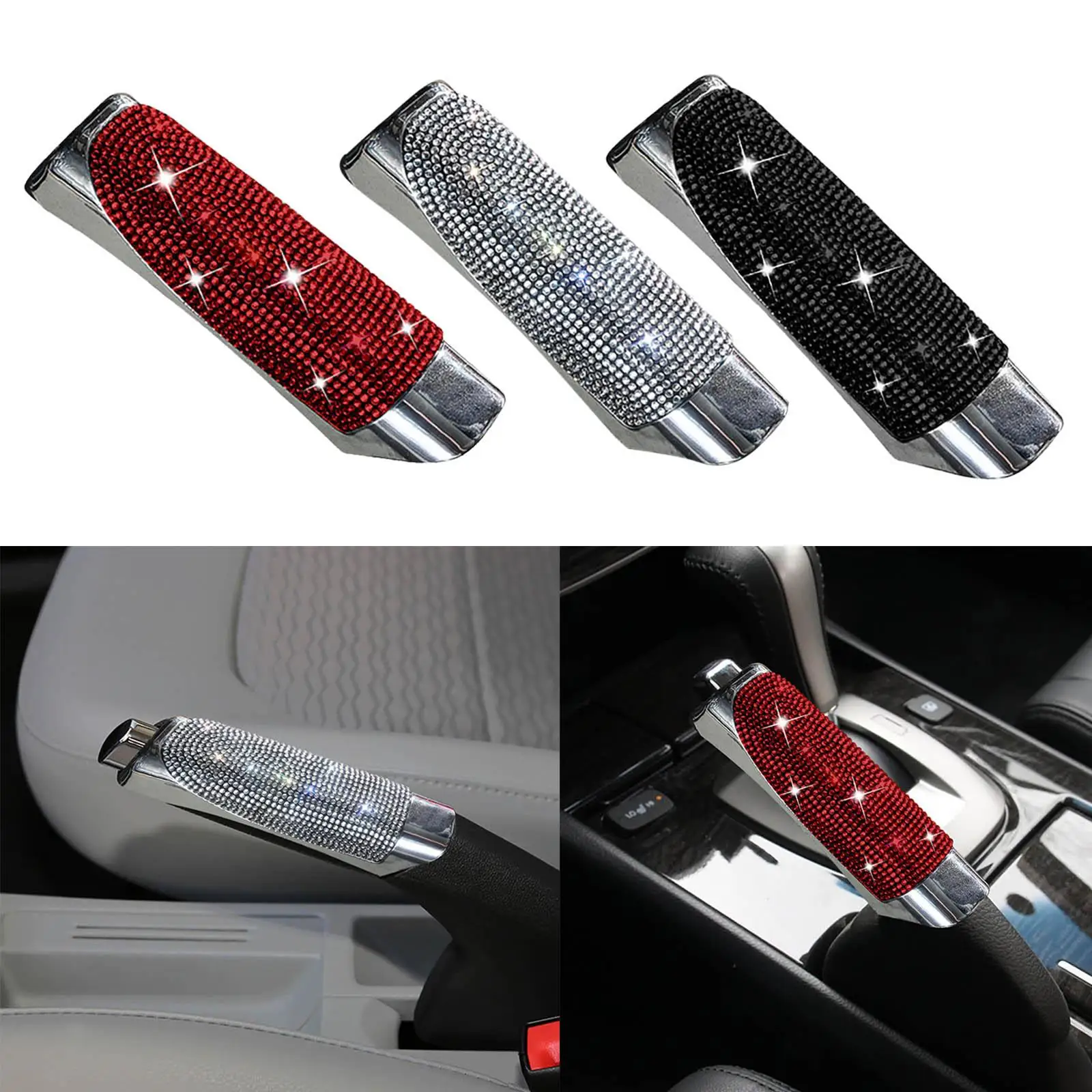 Handbrake Cover Hand Brake Sleeve Luxury Car Styling for Women