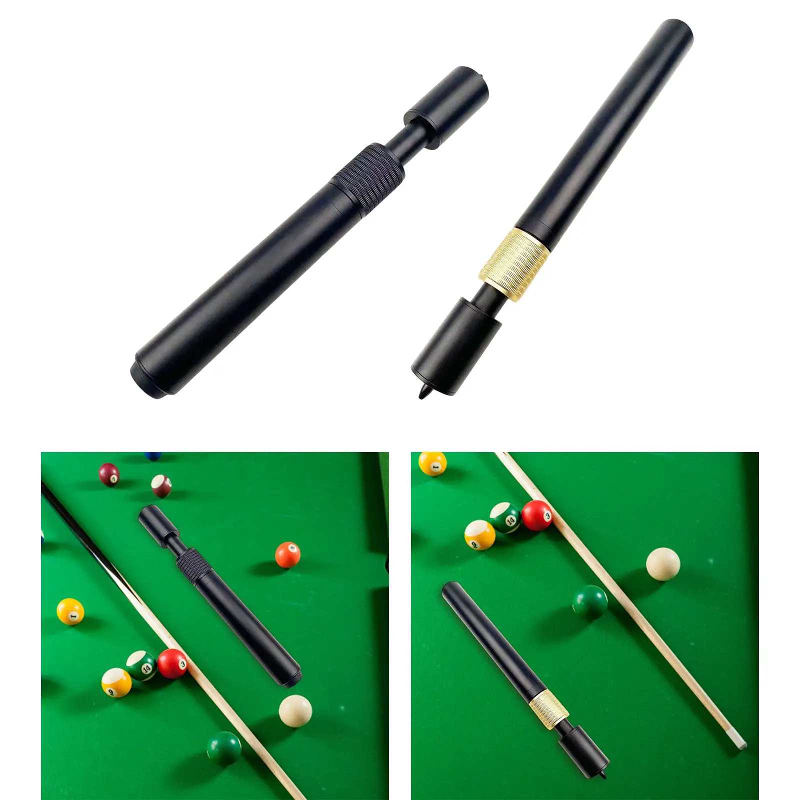 Snooker Cue Extension Telescopic Cue End Extension Extreme Extension for Pool