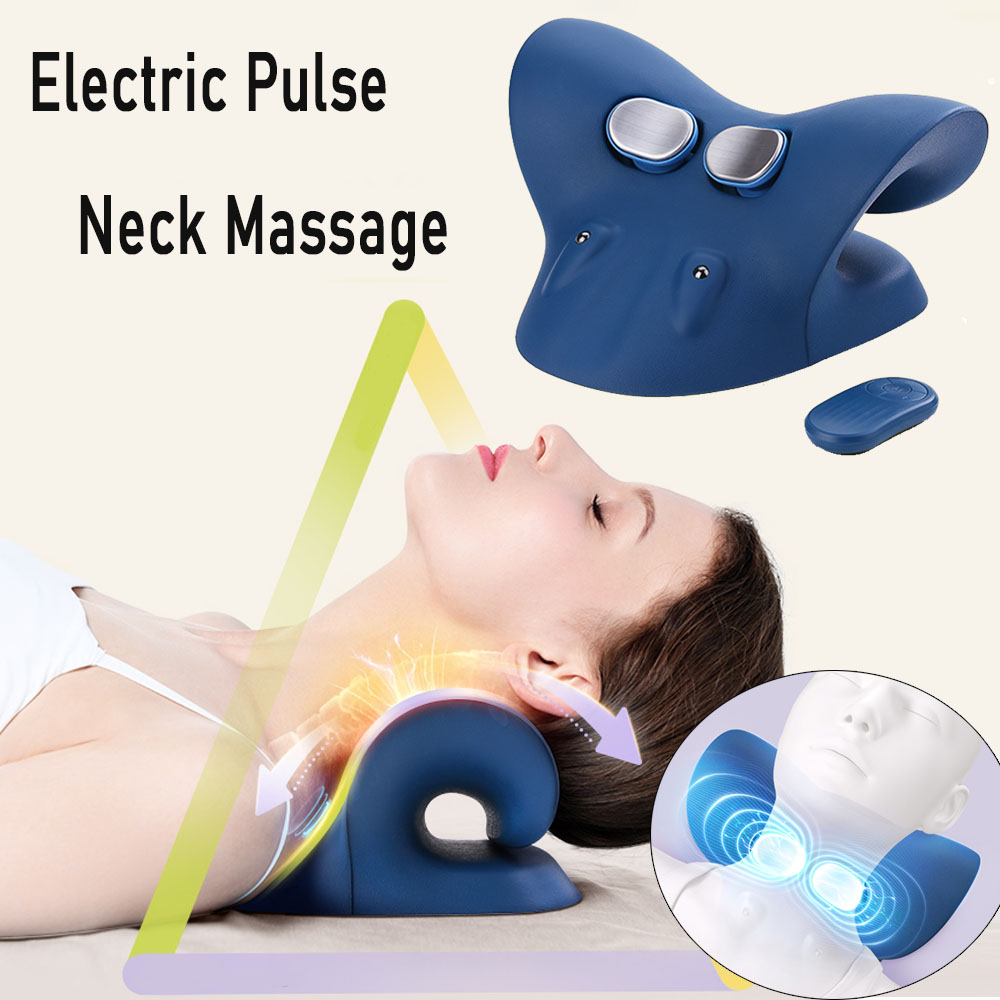 Best of Electric Pluse Neck Massage Pillow Heating Neck Stretcher Traction Device Shoulder Cervical Spine Chiropractic Pain Relief Reviews & Tips