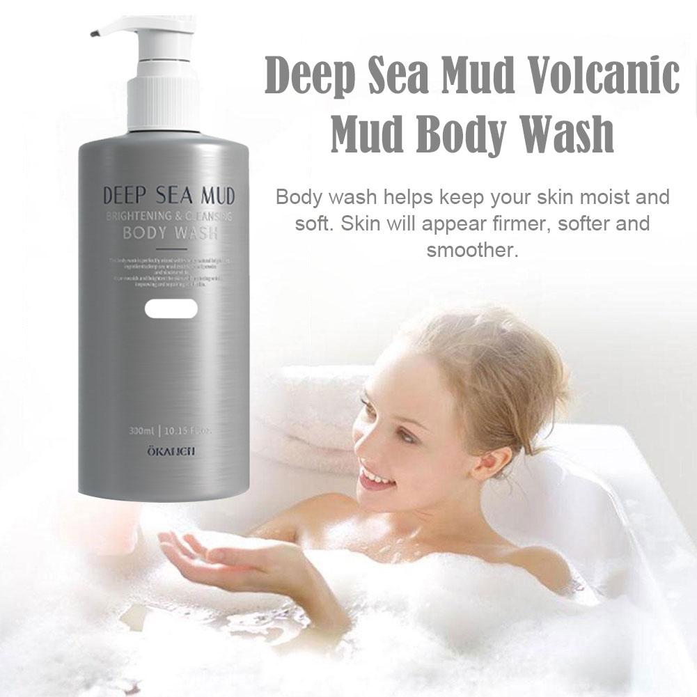 Best of Deep Sea Mud Volcanic Mud Body Wash Whitening Exfoliating Dirt Acne Moisturizing Cleansing Body Wash 300ML Reviews & Tips - Image 3