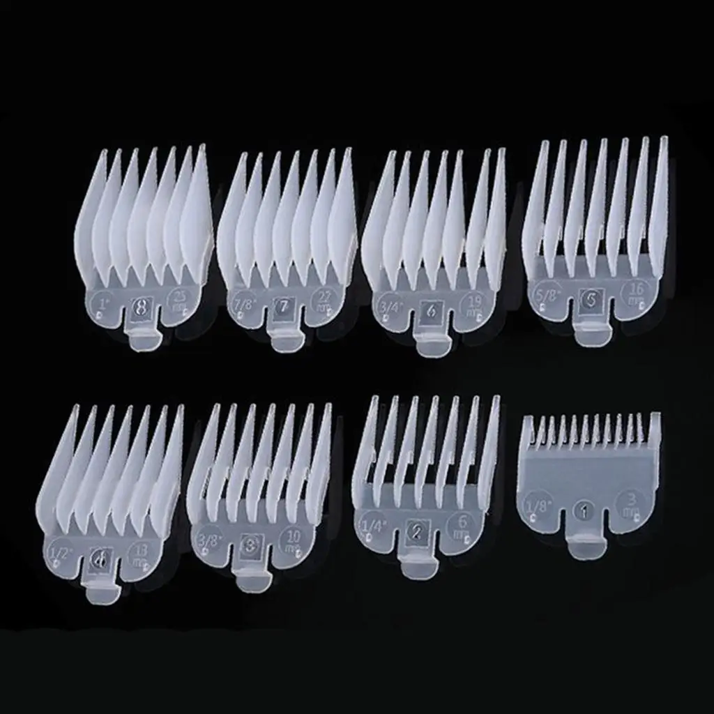 Hairdresser Hair Replacement Cutting comb for guide Set 8