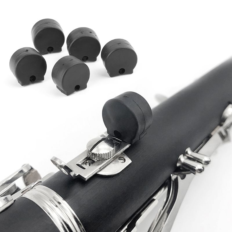 5 teile/los Gummi Klarinette Finger Kissen Daumen Rest Bläser Instrumente Zubehör – Detail 4