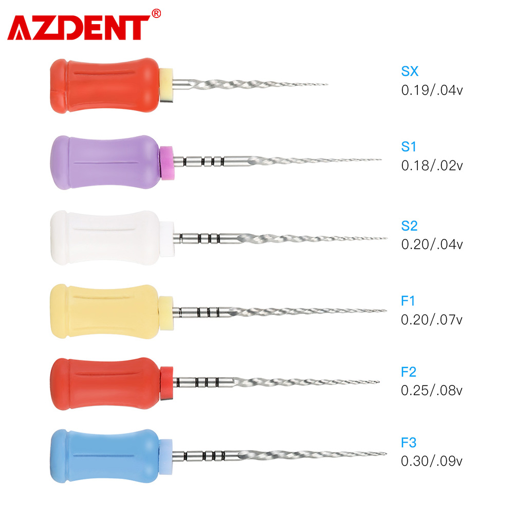 Best of 6pcs / Box AZDENT Dental Endodontics NiTi Hand Use Super Rotary File SX-F3 25mm Dental Root Canal File Reviews & Tips