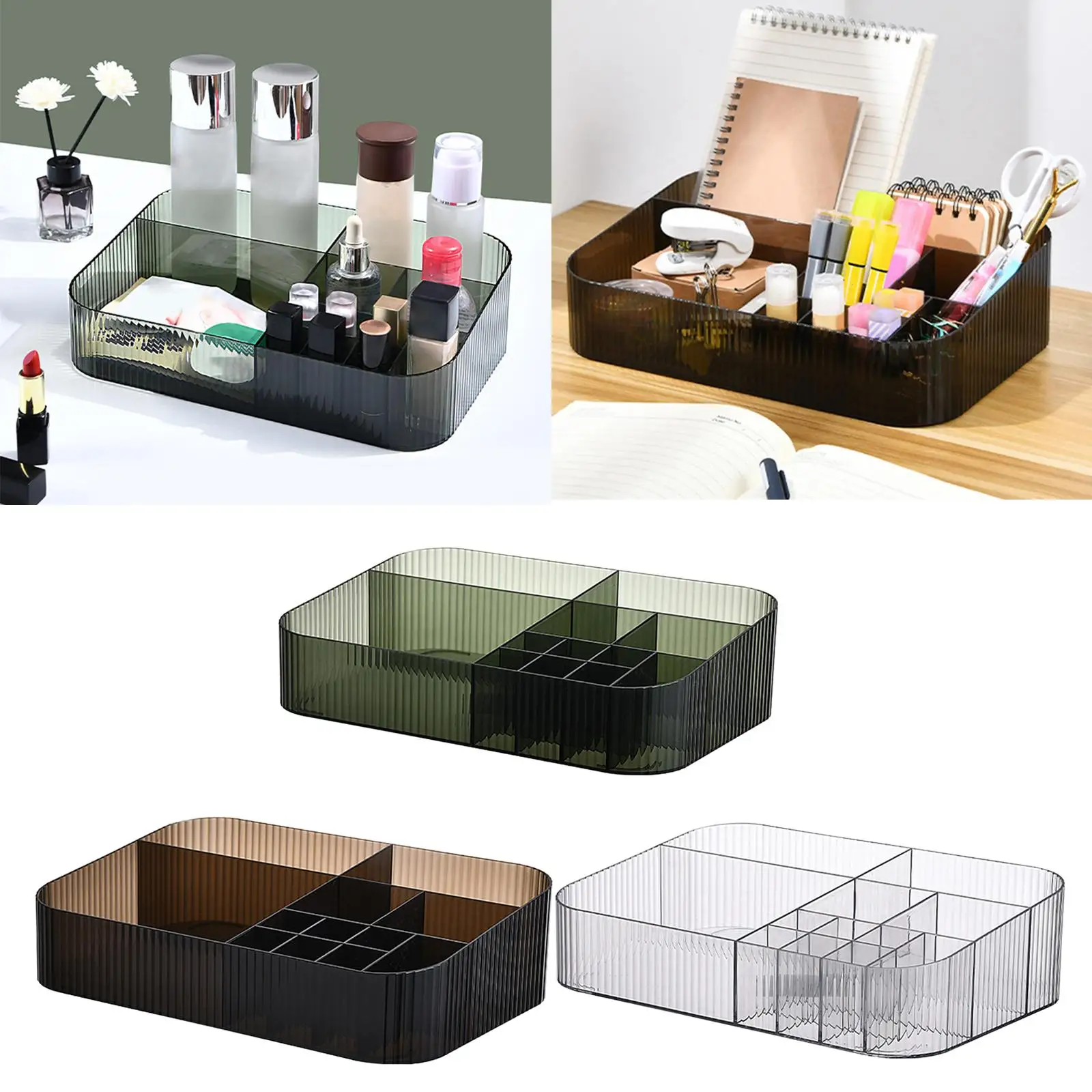 Cosmetic Organizer Desktop Storage Box Cosmetic Holder Makeup Brush Holder for Jewelry Perfume Lipstick Cosmetic Bedroom