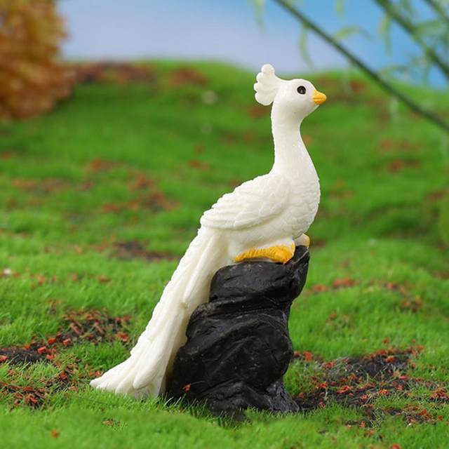 Figurine de décoration pour arbre, jardin féerique, ornement en mousse,  Miniature, dessin animé, alimentation animale, statue en résine, cadeau  artisanal