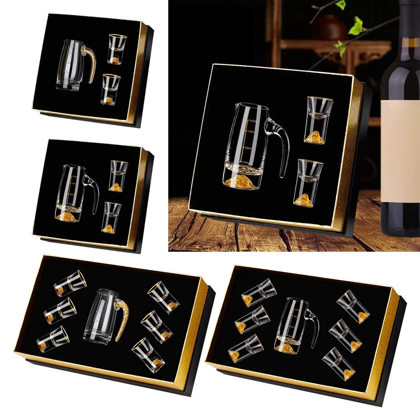 Wine Glass Set Gift Glass Glasses for Men Beautiful Gift Gift Box