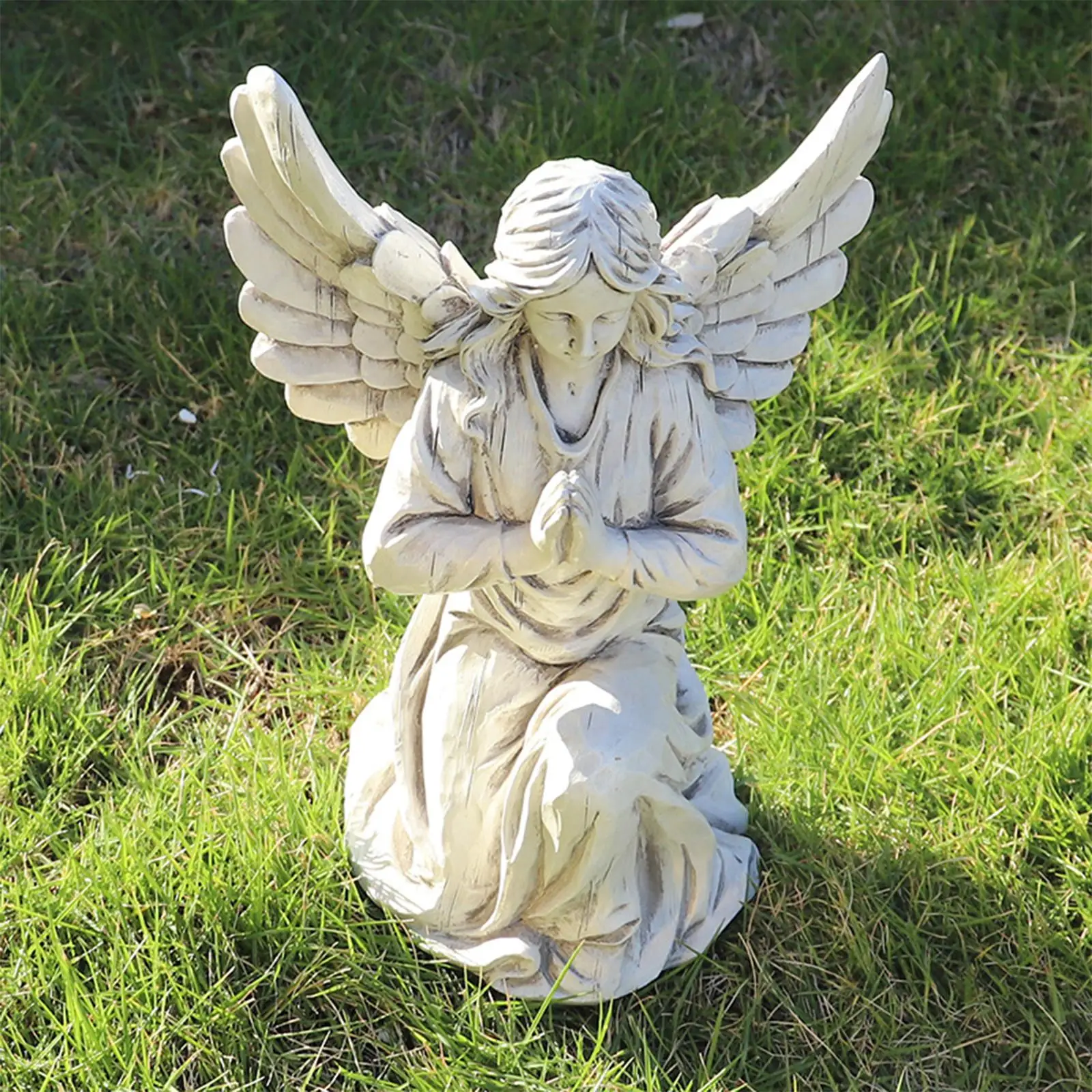 Angel Garden Statue Waterproof Decorative Memorial for Porch Patio Outside