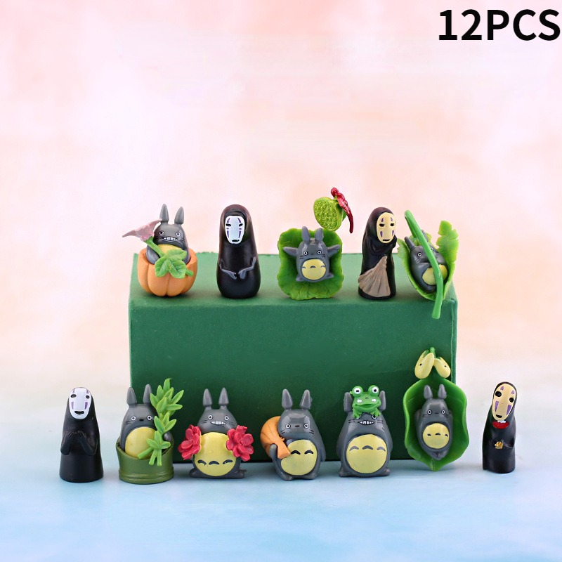 Diverse Totoro Knickknacks Anime Figurines Fairy Garden Micro Landscape Accessories Kawaii Funny Totoro DIY Car/Desk Decoration