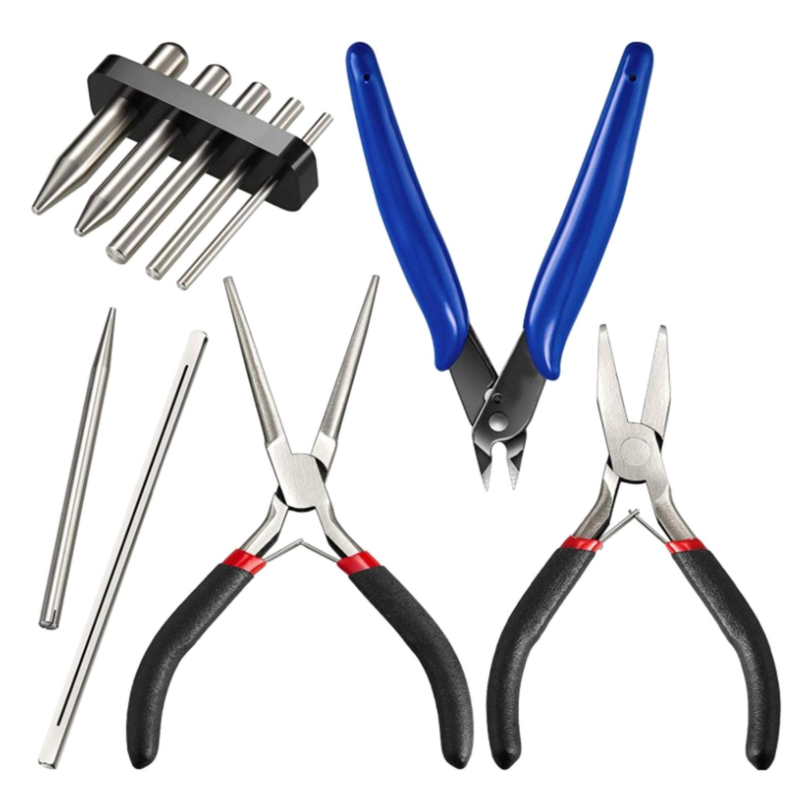 10Pcs Model Kits Tool Model Fixing Plier Nipper Tool Hand Tool for Jigsaw Jewelry DIY Laboratory Work Electronics