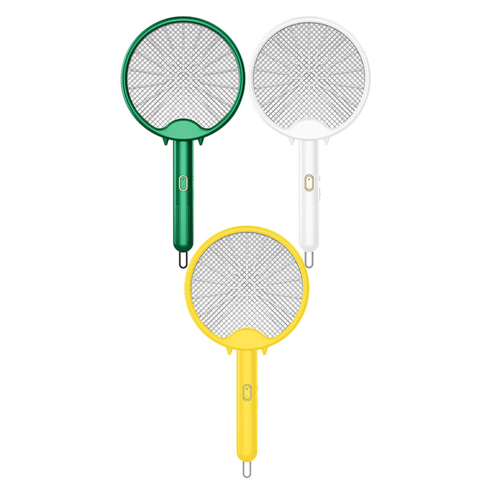 Mosquito Zapper Racket Fly Swatter Repellent Lamp Electric Mosquito Racket Folding Rechargeable for Bedroom Patio Office Kitchen