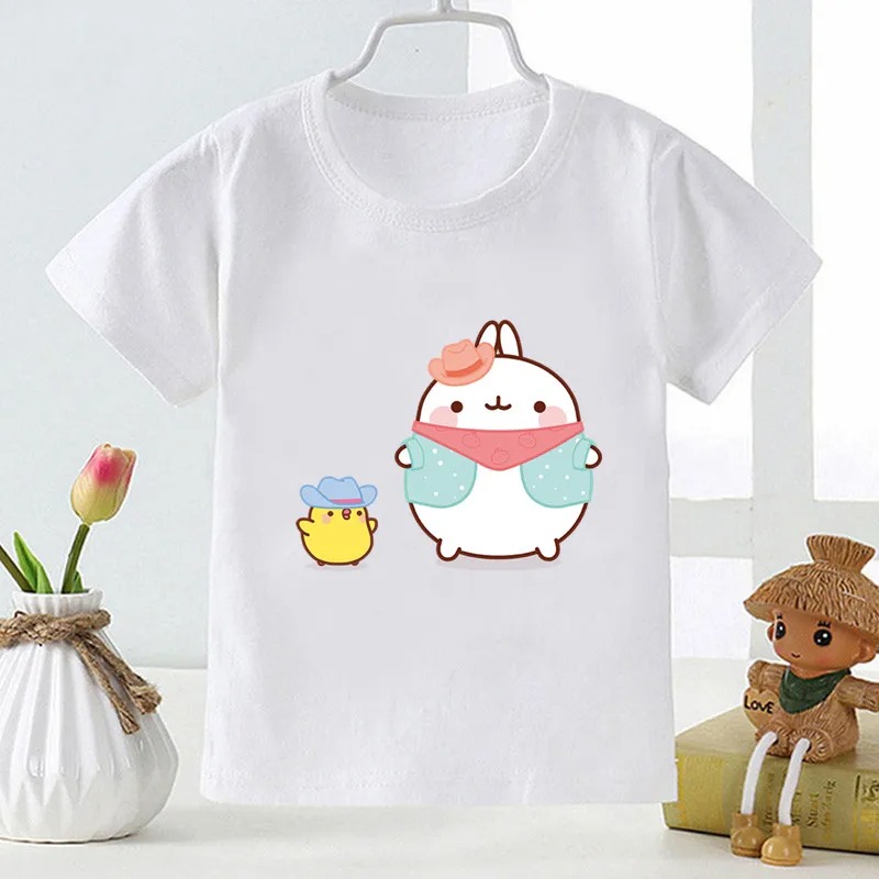 Title 13, Molang et Piupiu imprimé dessin animé T-shirt p...