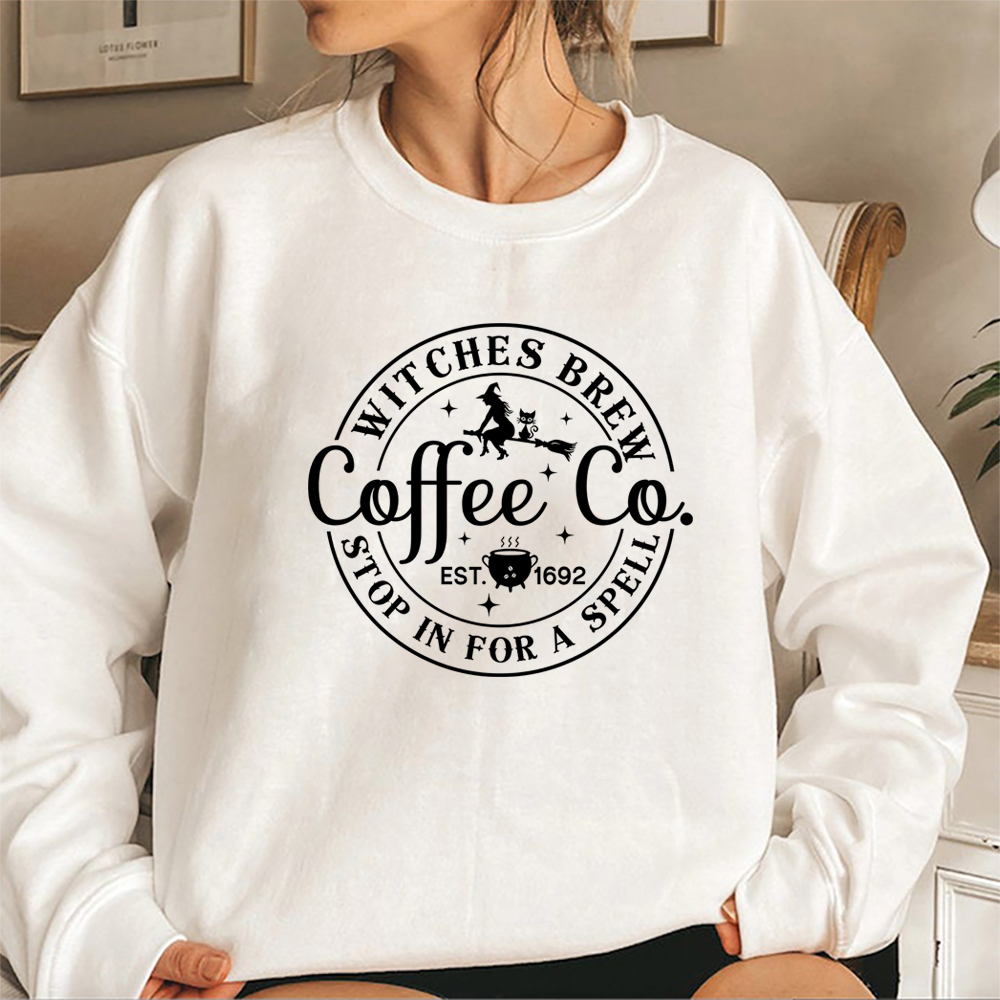 Bruxas Brew Crewneck Moletom, Coffee Co, Hoodie,