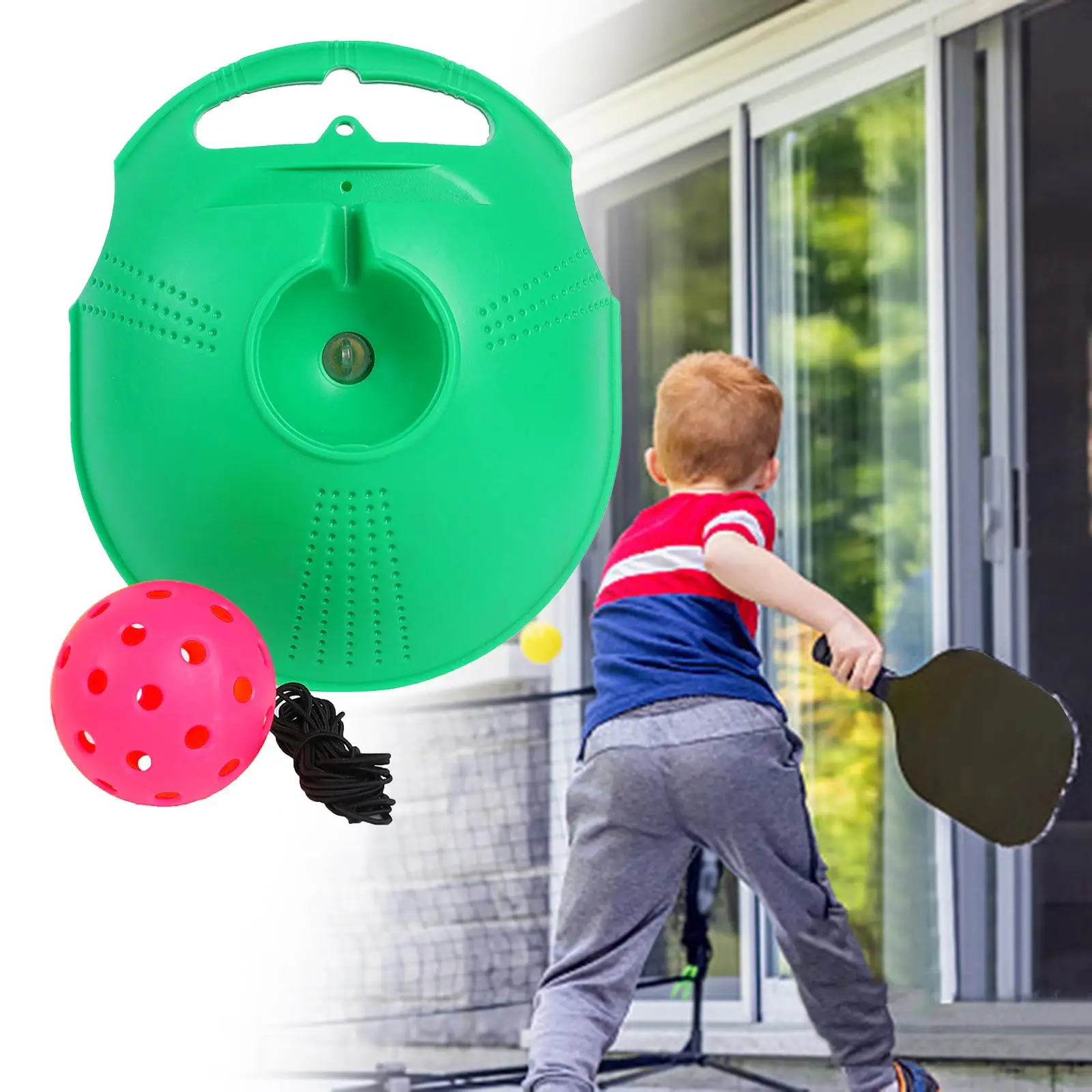 Solo Training Pickleball Training Equipment Self Practice Pickleball Trainer Rebound Balls for Beginners Professional Backyard