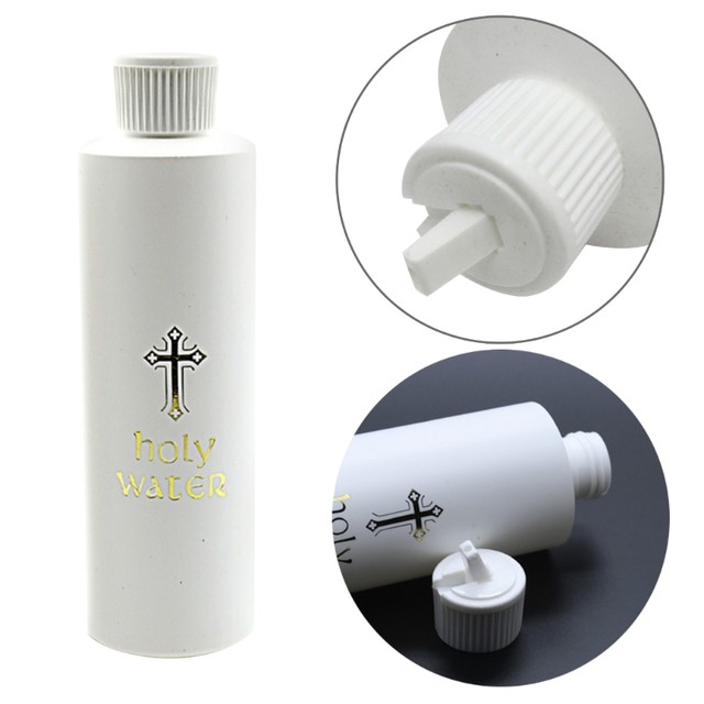 2pcs Cross Holy Water Bottle Aesthetic Water Bottles Refillable Party Water