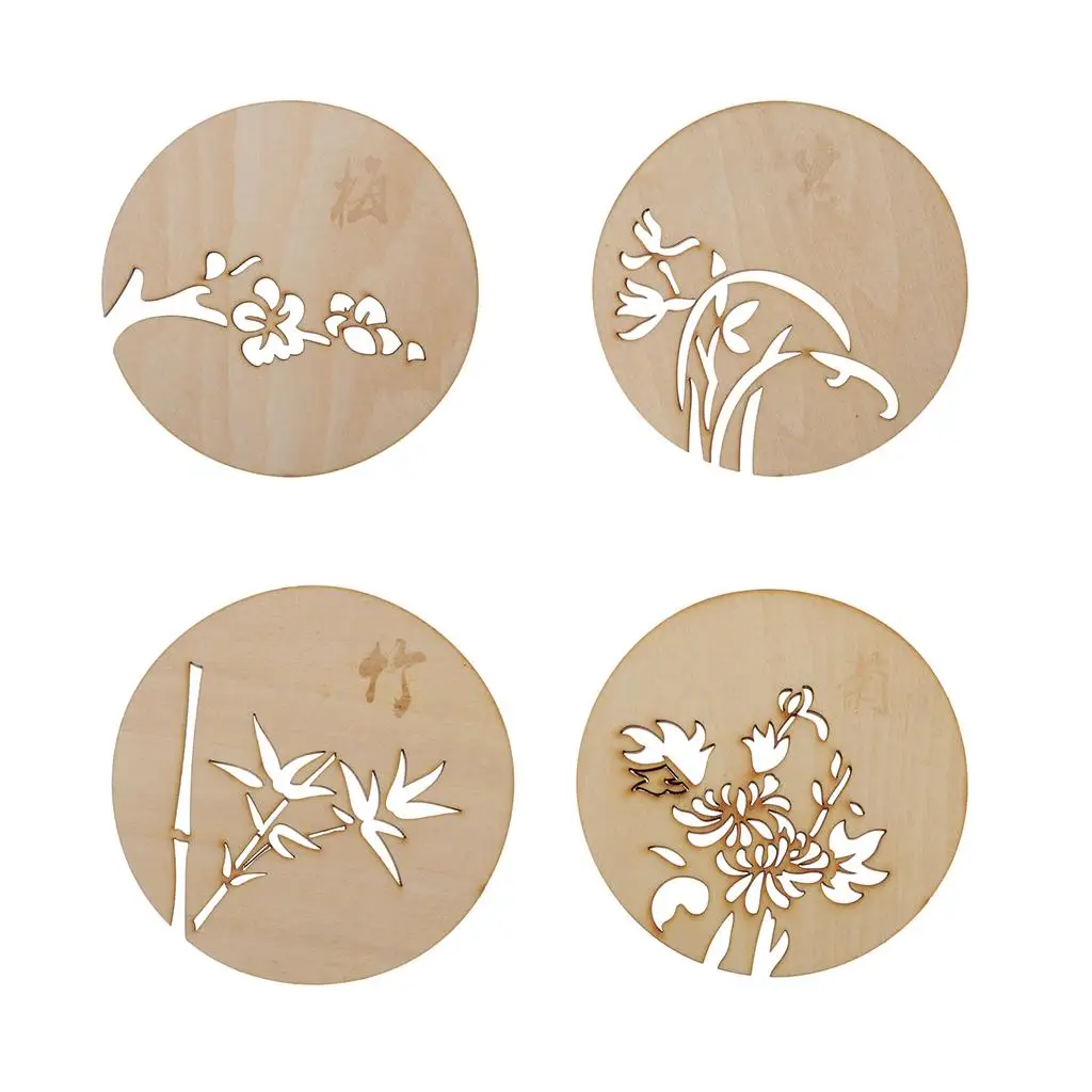 Wooden Coasters To Hold Cups Of Coffee, Drinks For Children, 9 Cm