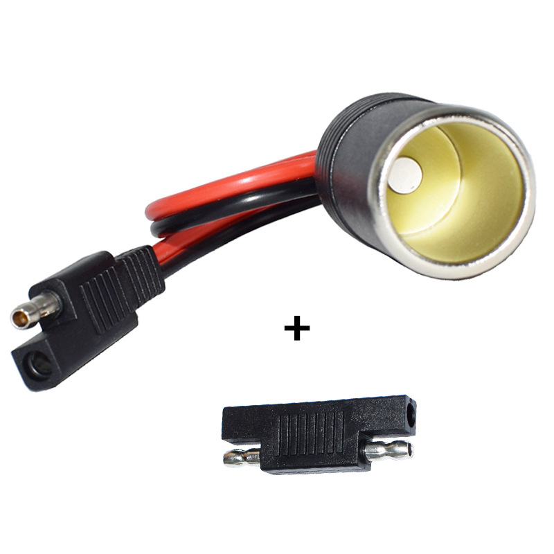 SAE Zu Weibliche Zigarette Leichter Kabel 14 AWG mit SAE Polarität Reverse Adapter Auto Ladegeräte Zigarette Leichter Zu SAE Kabel 30cm – Detail 1